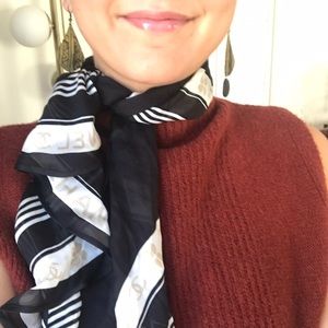 Authentic Chanel Silk Scarf